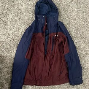 Winter jacket (shell) used for skiing, snowboarding, and rain coat.